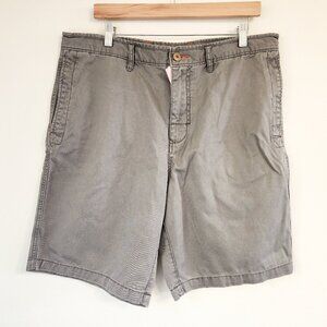 Tommy Bahama Relax Gray Chino Short Pant Men Sz 36 100%Cotton Pocket Casual